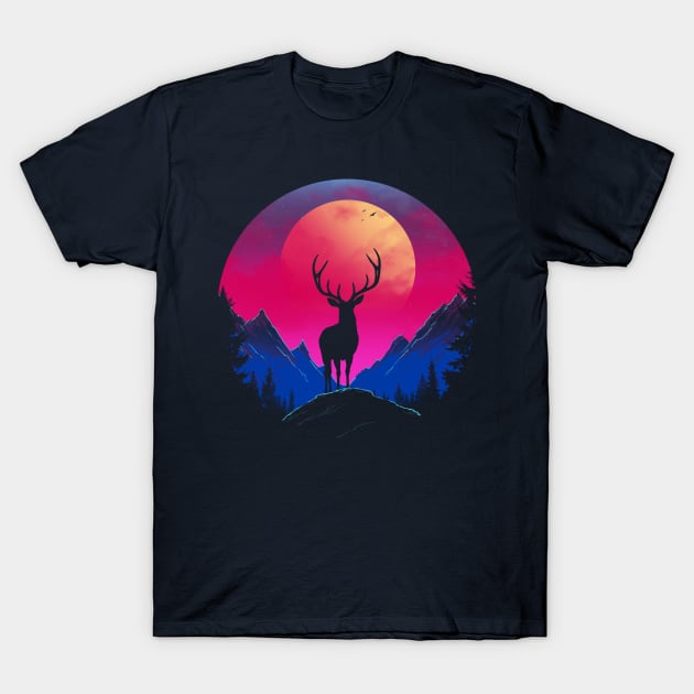 Retro Deer T-Shirt by ddjvigo